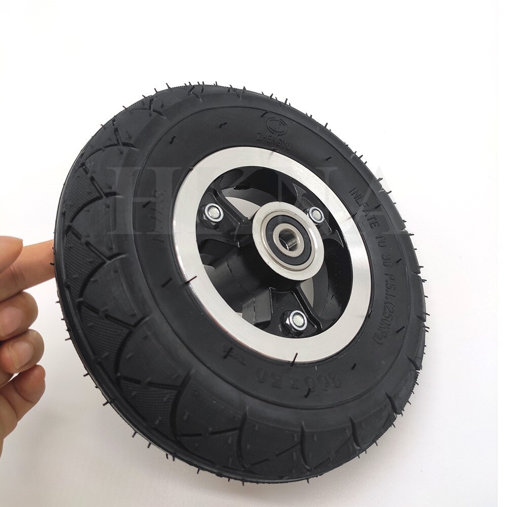 Elektrisk skoter 200 x 50 solid hjul däck för rakhyvel, delfin skoter 8 tum icke-uppblåsbart gummifyllt massivt hjul