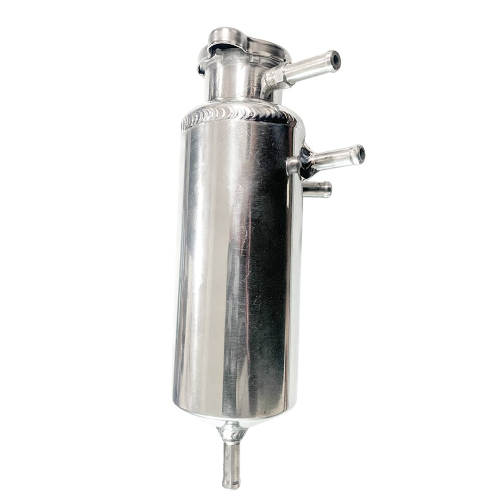 Radiator Aluminium Gepolijst Koelvloeistof Swirl Pot Breather Separator Tank Universele