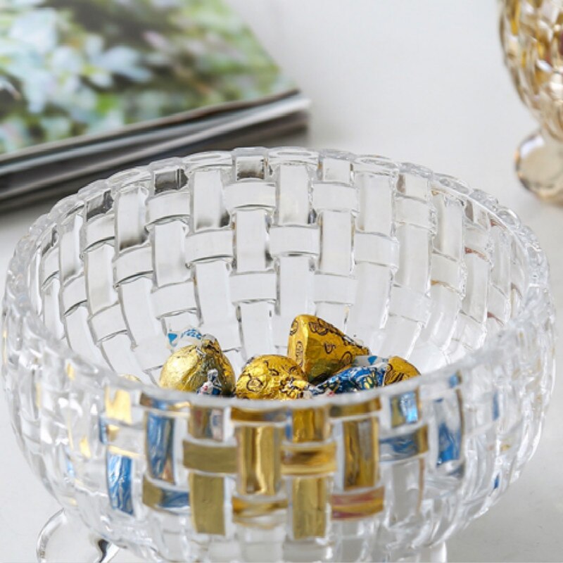 Pots de fruits secs en cristal avec couvercle, pots de fruits secs, récipients en verre pour aliments, salon, bidons de cuisine, décoration de la maison de stockage
