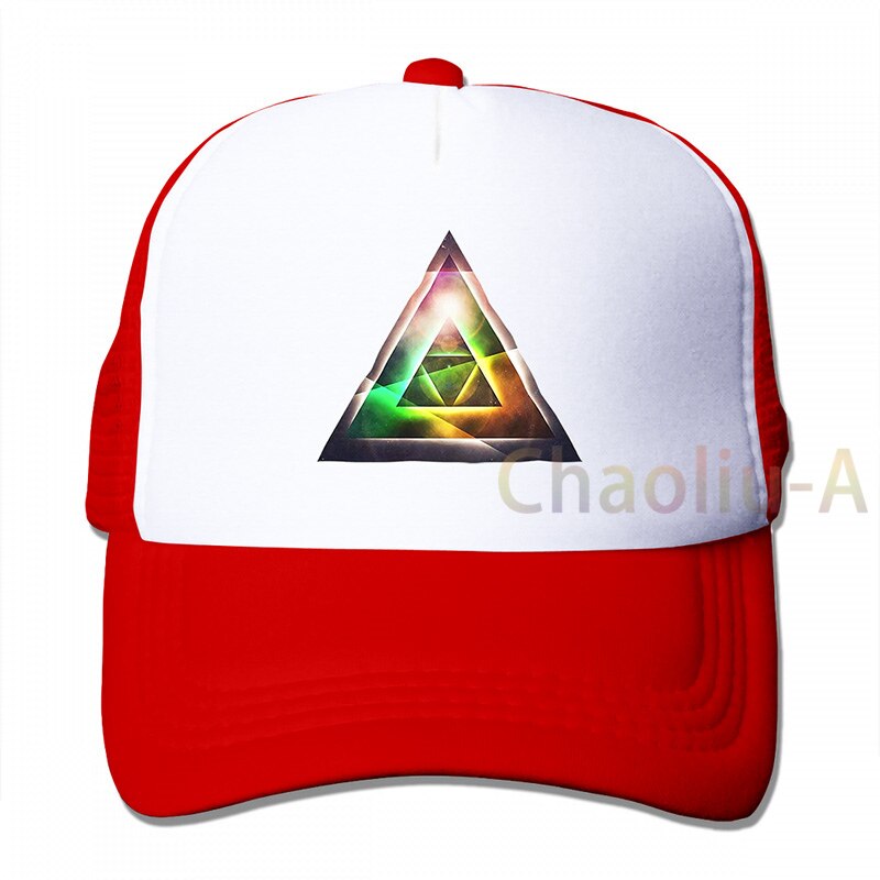 Spiritual Path Triangle Pyramid Chakra Numerology Clip Svg Japan Rianbow Baseball cap men Trucker Hats adjustable cap: 3-Red