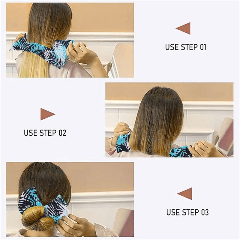 Zręczne kok moda opaska robić jogi kobiety lato wiązane drutu opaski robić włosów druku spinka robić włosów plecionka ekspres robić łatwy w użyciu DIY robić włosów spinka robić włosów