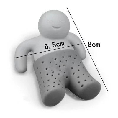Dinosaur Shape Tea Infuser Leaf Herbal Spice Filter Strainers Silicone Tea Strainer Reusable Filter Tea Set Accessories: big Mr. Tea