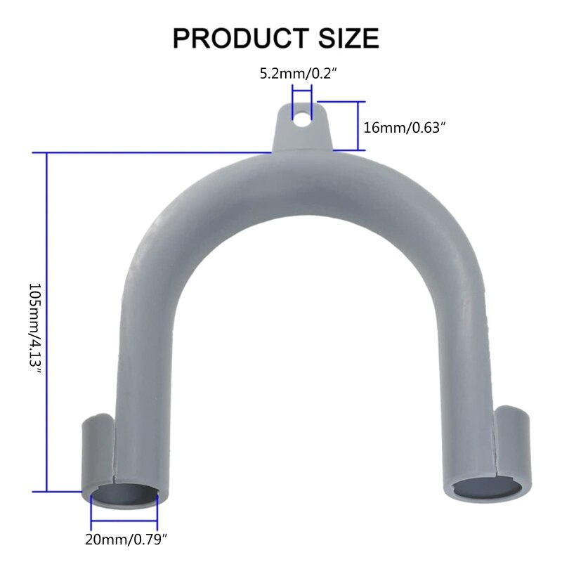 O conjunto universal do guia da mangueira de drenagem da forma de u se encaixa todo o suporte da mangueira do grampo da mangueira da descarga da máquina de lavar roupa