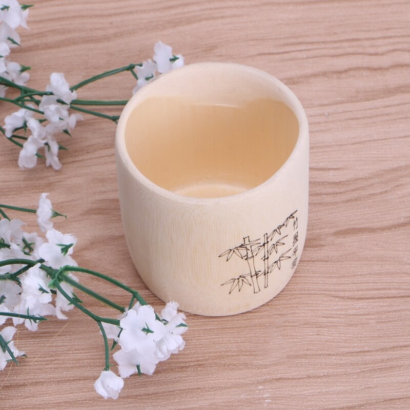Taza de madera de bambú para beber café, té, cerveza, leche, vino, vaso