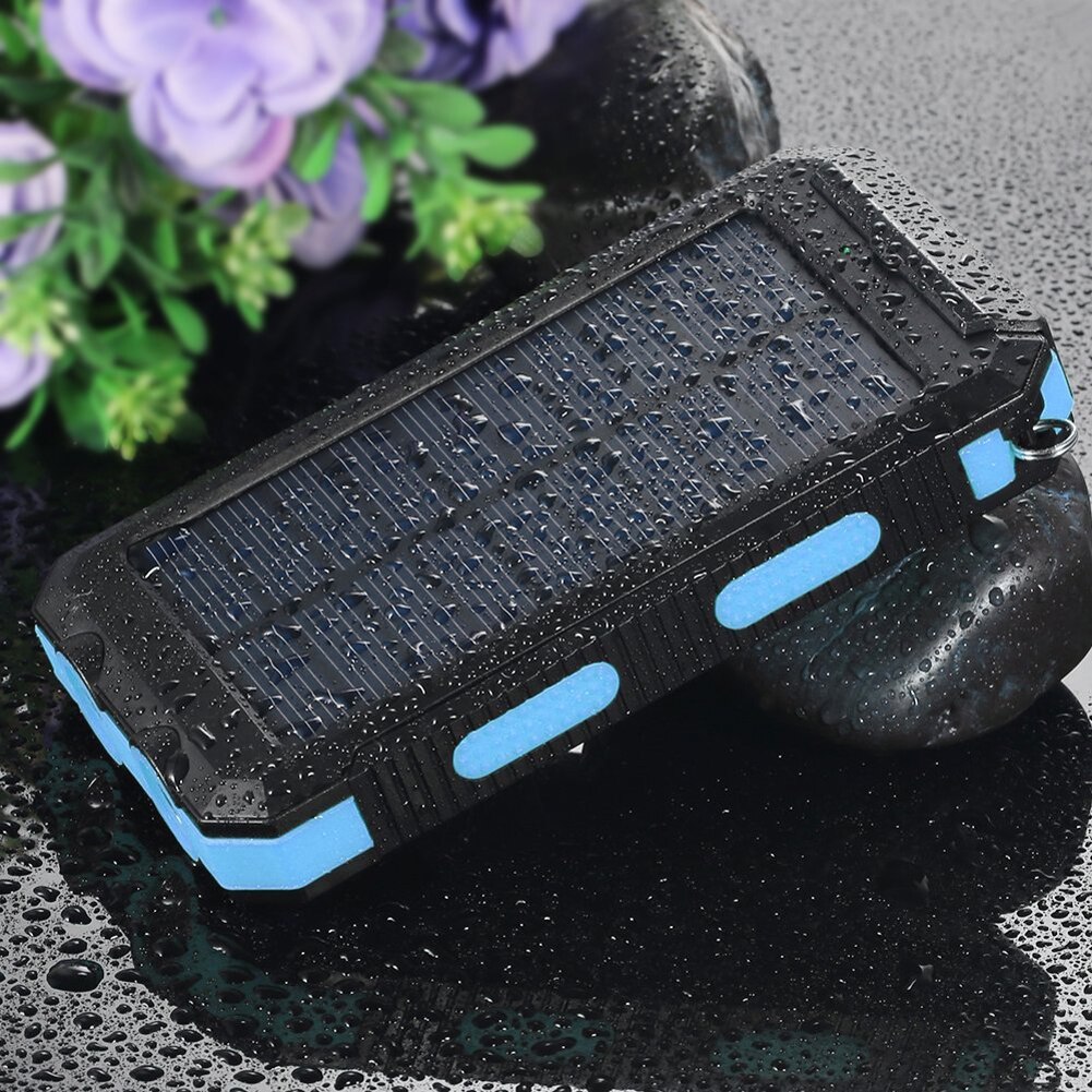 Explosionsgeschützt, super wasserdicht, wiederaufladbar -191107 20000 mah solar-mobilfunkgerät: Weiß grün
