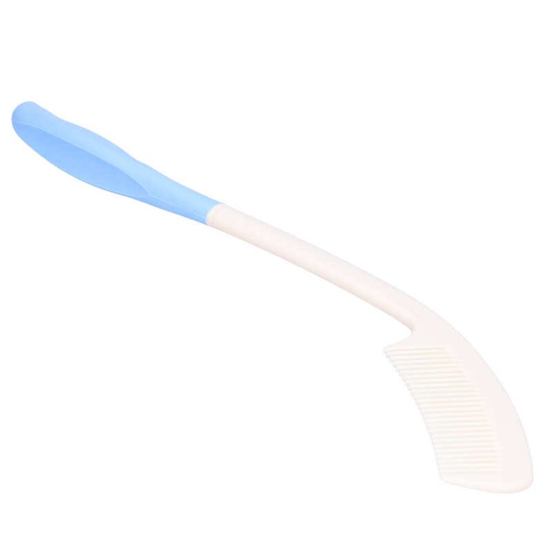 Reusable Adult Diaper for Elderly Disabled Long Handle Comb Ergonomic Curved Handles Comb for Elderly Hand Disabled People
