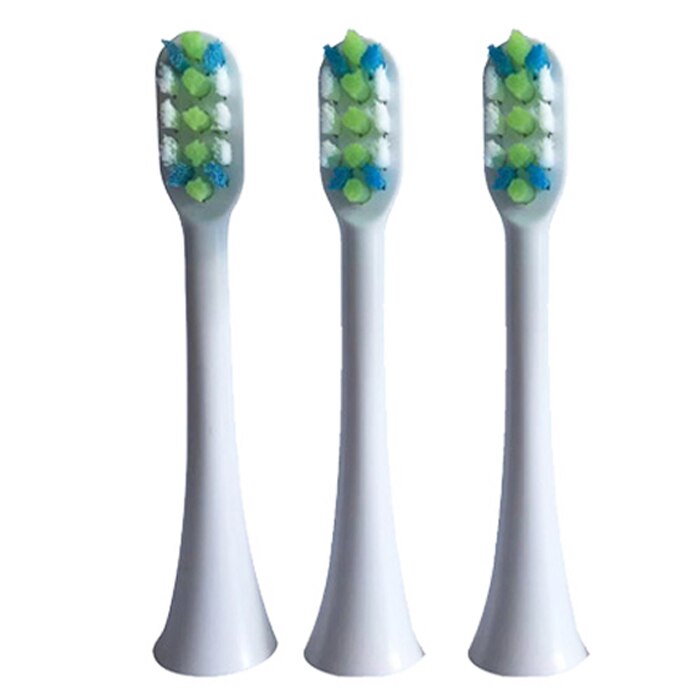 2/3 PCs Replacement Toothbrush Heads Independent hygienica Packed With Cap Compatible With SOOCAS X3 SOOCARE Electric Toothbrush: 3PCS White Heads
