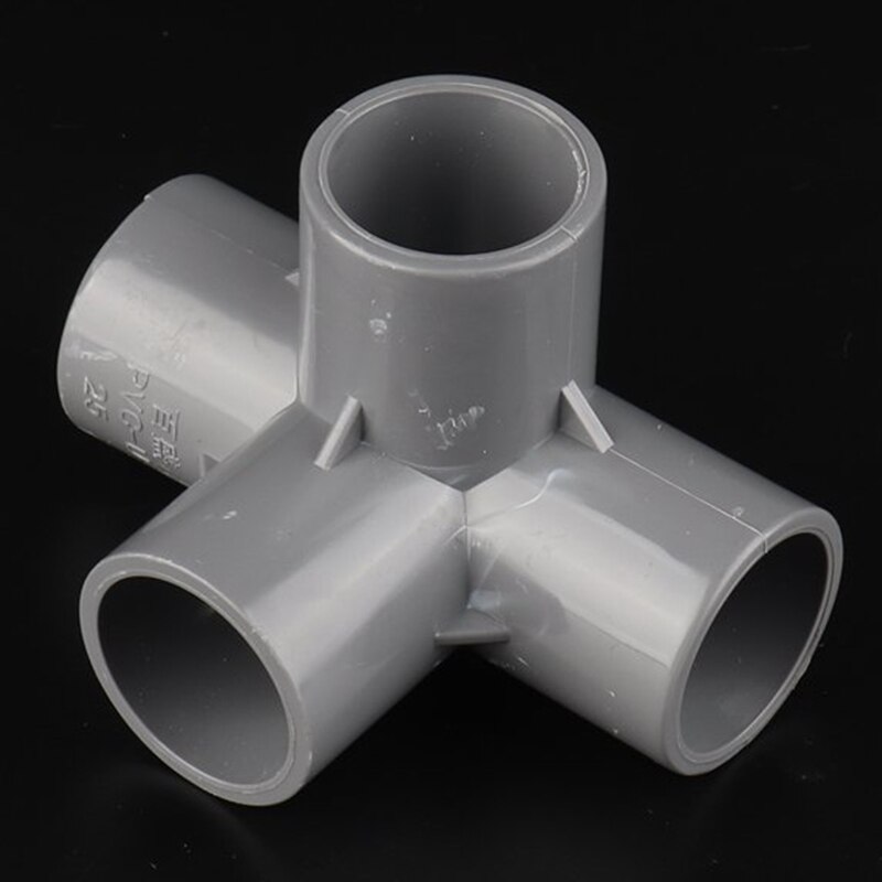 2~20pcs I.D 20~50mm PVC Three-dimensional 4 Way Connector Fish Tank Water Supply Tube Adapter Garden Irrigation Pipe Fittings
