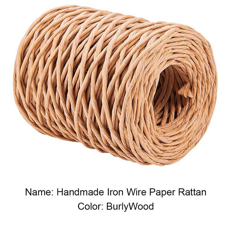 1.0Mm Floral Bind Wire Wrap Twine Handmade Iron Wire Paper Rattan for Flower Bouquets (Length: 210M)