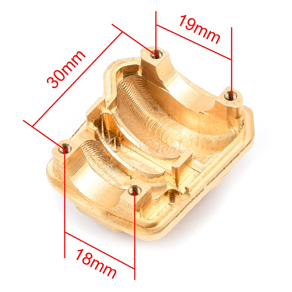 TRX4 真鍮diffカバーケースフロント & リアアクスルハウジングケース 8241 8242 トラクサスの場合TRX-4 1/10 rcクローラ車アップグレードパーツ