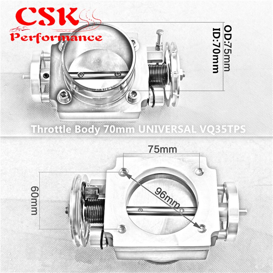 70MM THROTTLE BODY PERFORMANCE INTAKE MANIFOLD BILLET ALUMINUM HIGH FLOW RED