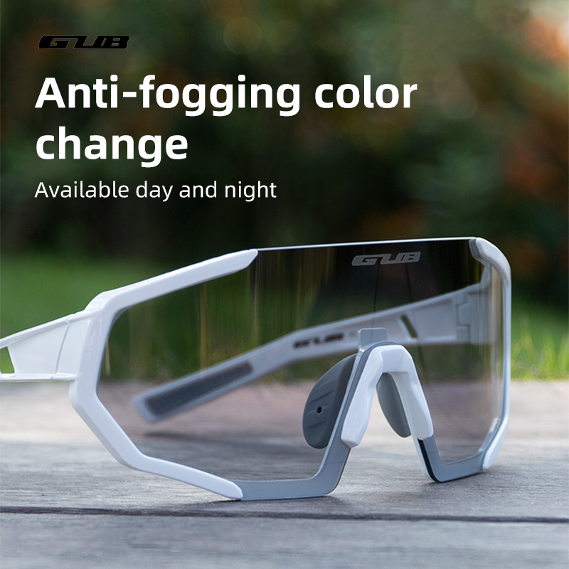 Gub Photochromische Gepolariseerde Fietsbril Mtb Racefiets Anti-Fog Uv400 Bescherming Brillen Zonnebril Mannen Vrouwen Fietsbril