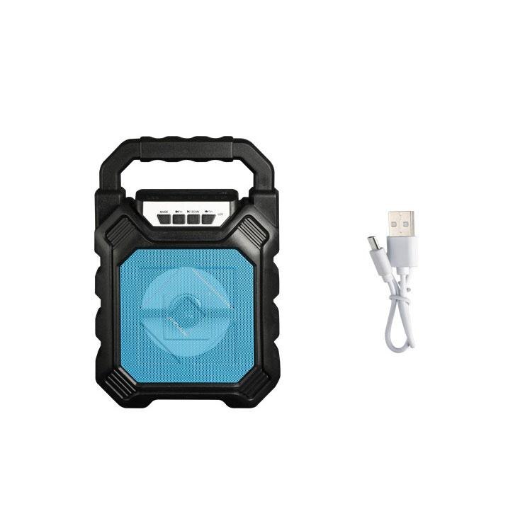 Portable bluetooth speaker Big Power Wireless Stereo bluetooth speaker bass Support USB/ TF Card/ AUX-in/ FM Wired Microphone: Blue standard