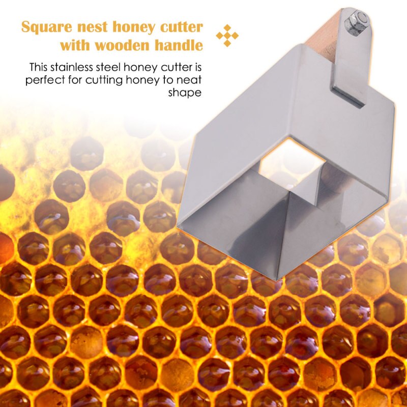 6CM*9CM Stainless Steel Honey Comb Square Cutter Comb Honey Cutter for Honey Beekeeper Bee Honey Tool
