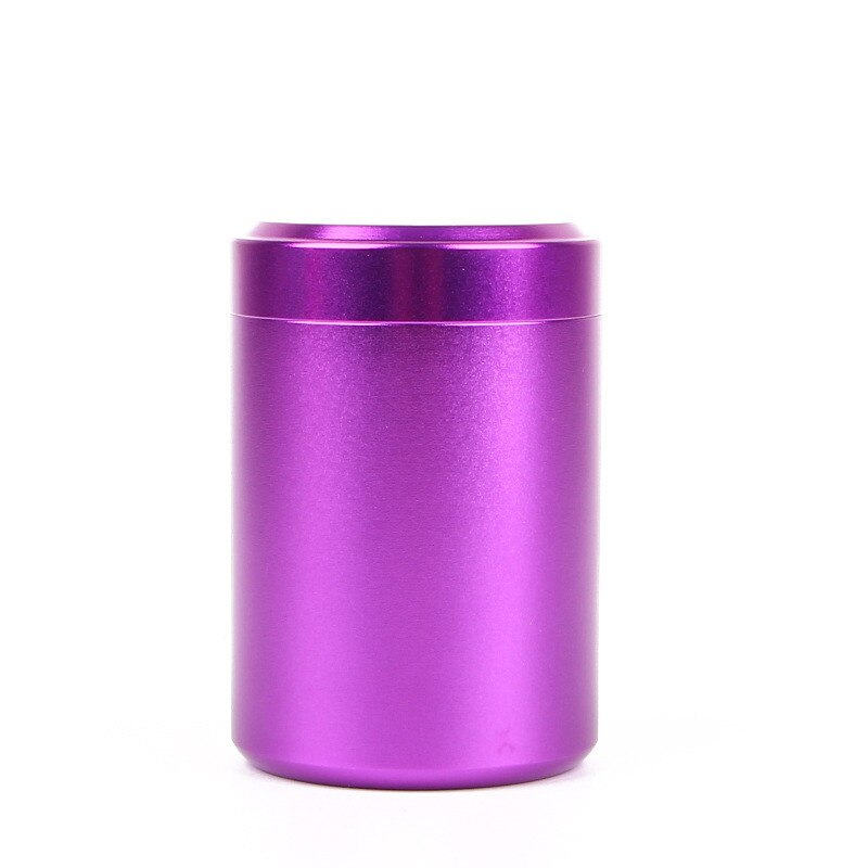 10pcs Portable Stash Jar-Airtight Smell Proof Durable Multi-Use Aluminum Herb Container DIY Candle Aromatherapy: Purple