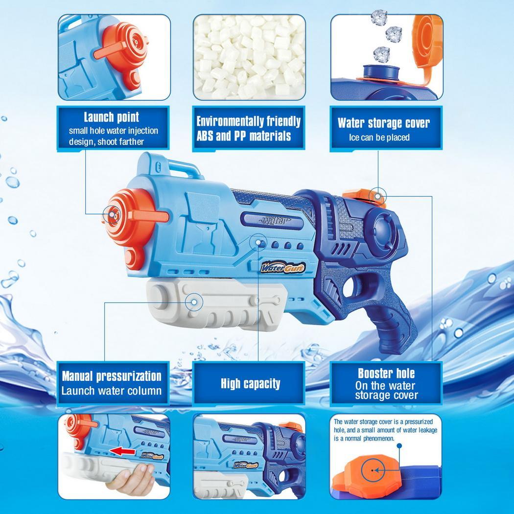 Portable Pull-on Children Water Gun Outdoor Water As Picture Toys 300ml, 900ml > 6 Years Old