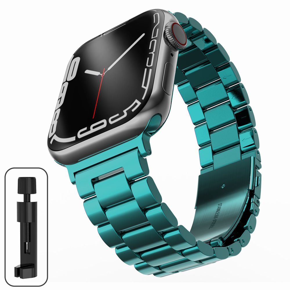Metalen band voor Apple Watch Ultra 2 Band 49 mm roestvrijstalen armband voor iWatch 10 9 8 7 6 46 mm 42 mm 41 mm 45 mm 38 44 mm 40 mm: GINGER / 12mm