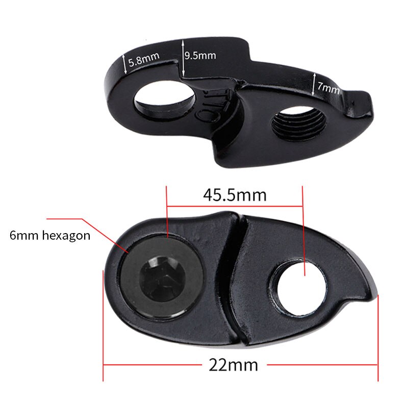 MTB Bike Rear Derailleur Hanger Extender Cycling Frame Gear Tail Hook Gear Extender Mountain Bicycle Road Bike Parts Durable