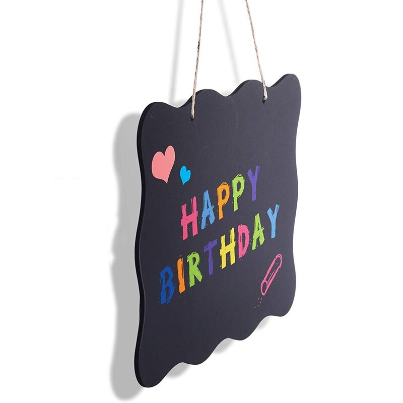Top4 Schoolbord Borden 8X10 Inch Dubbelzijdig Uitwisbare Message Board Met Lanyard En Schoonmaakdoekje, geschikt Voor Bruiloft, Kit