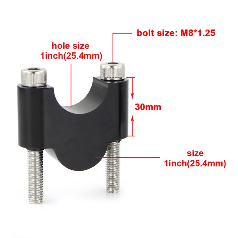 25.4mm Handlebar Risers Stardard Bar Mount Riser CNC Aluminum Motorcycle For Triumph Rocket III Thunderbird Storm Thruxton 900