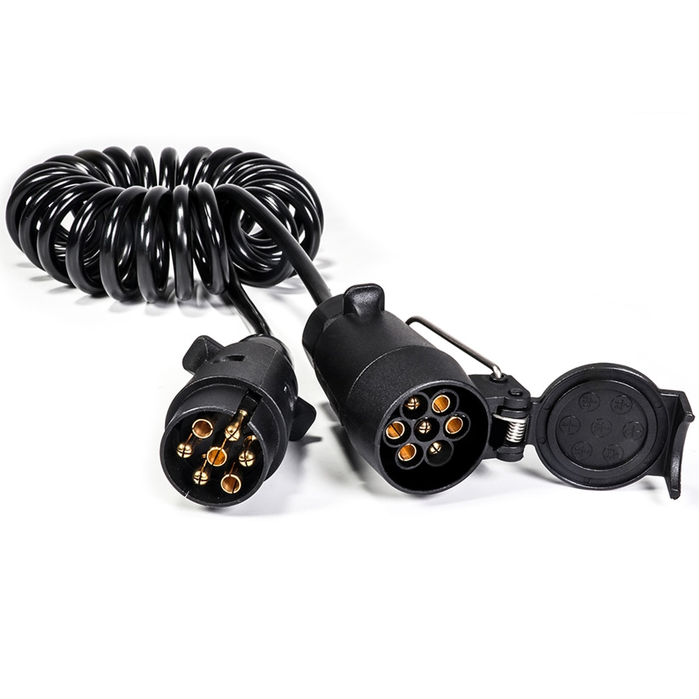 2.5m Lente Kabel 7 Manier Connector Plug Socket 7 Draad Trailer Bedrading 7 Pin Trailer Connector Accessoire Voor Fauty auto Signaal Licht