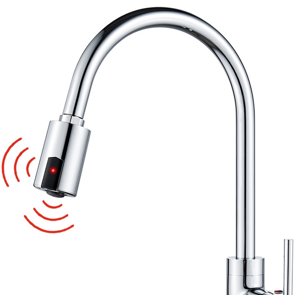 Automatic Water Saving Sensor Faucet Smart Infrared Sensor Inductive Anti-Overflow Nozzle for Kitchen Bathroom