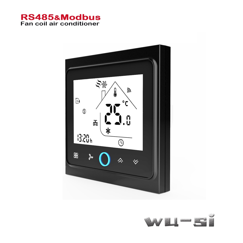 4 rør 2 rør fan coil enhed til køling/varme kontrol switch ,rs485 modbus rtu kommunikation  ,95-240 vac ,24 vac valgfri