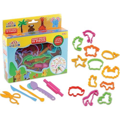 Artcraft Fun Molds 19 Piece Game Pulp Molds For Kids