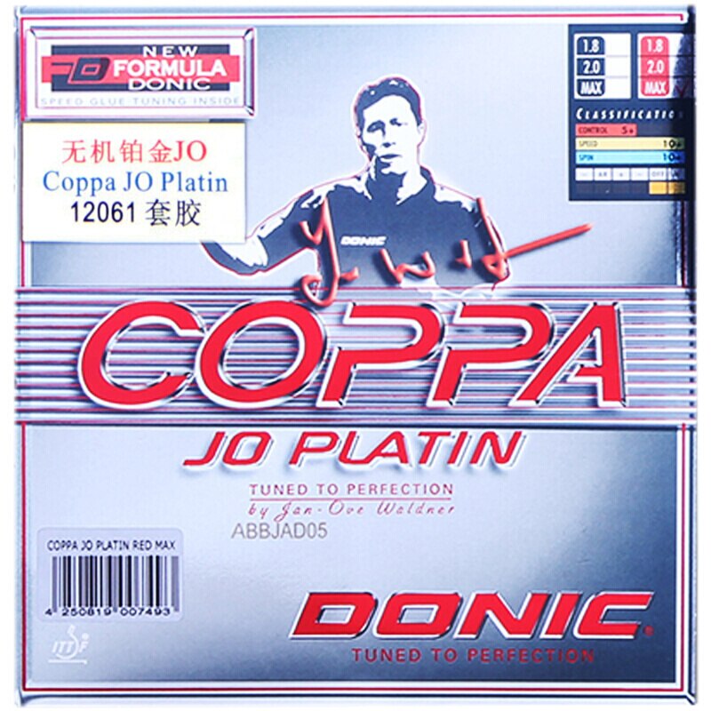 DONIC COPPA JO PLATIN Table Tennis Rubber Pimples in with sponge DONIC ping pong tenis de mesa