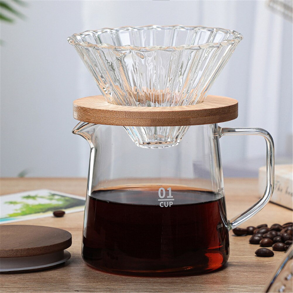 500ml/300ml Glass Pitcher Heat Resistant Clear Glass Teapot With Lid Household Glass Coffee Jug Milk Juice HolderFor Coffee Tea