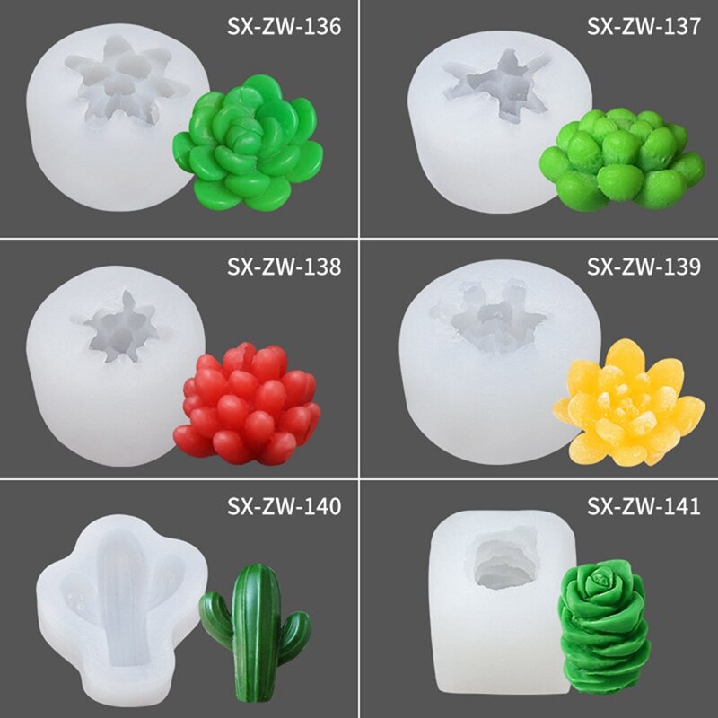 Flower Pot Mold Handmade Craft Clay Molds Multi-function Silicone Pot Mould for Succulent Plants Cactus Planting