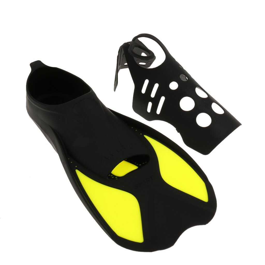Kid&#39;s Adult&#39;s Full Foot Short Water Fins Scuba Diving Swim Training Flippers Diving Swimming Fins Adult Foot Fins Flippers
