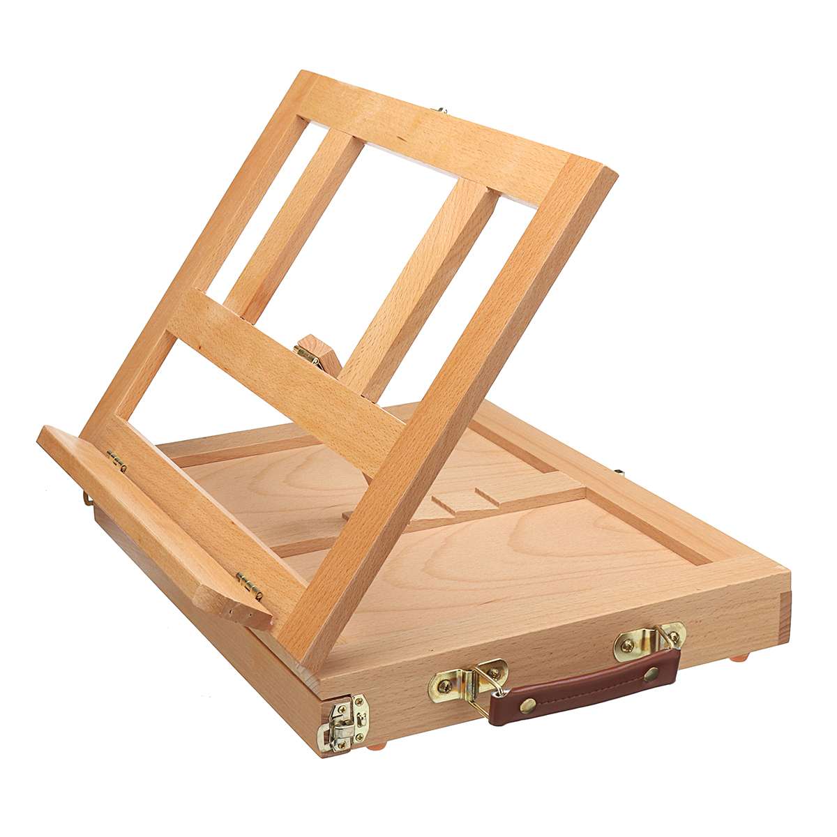 Portable Wooden Drawers Artist Table Desk Top Easel Stand Sketch Box Painting