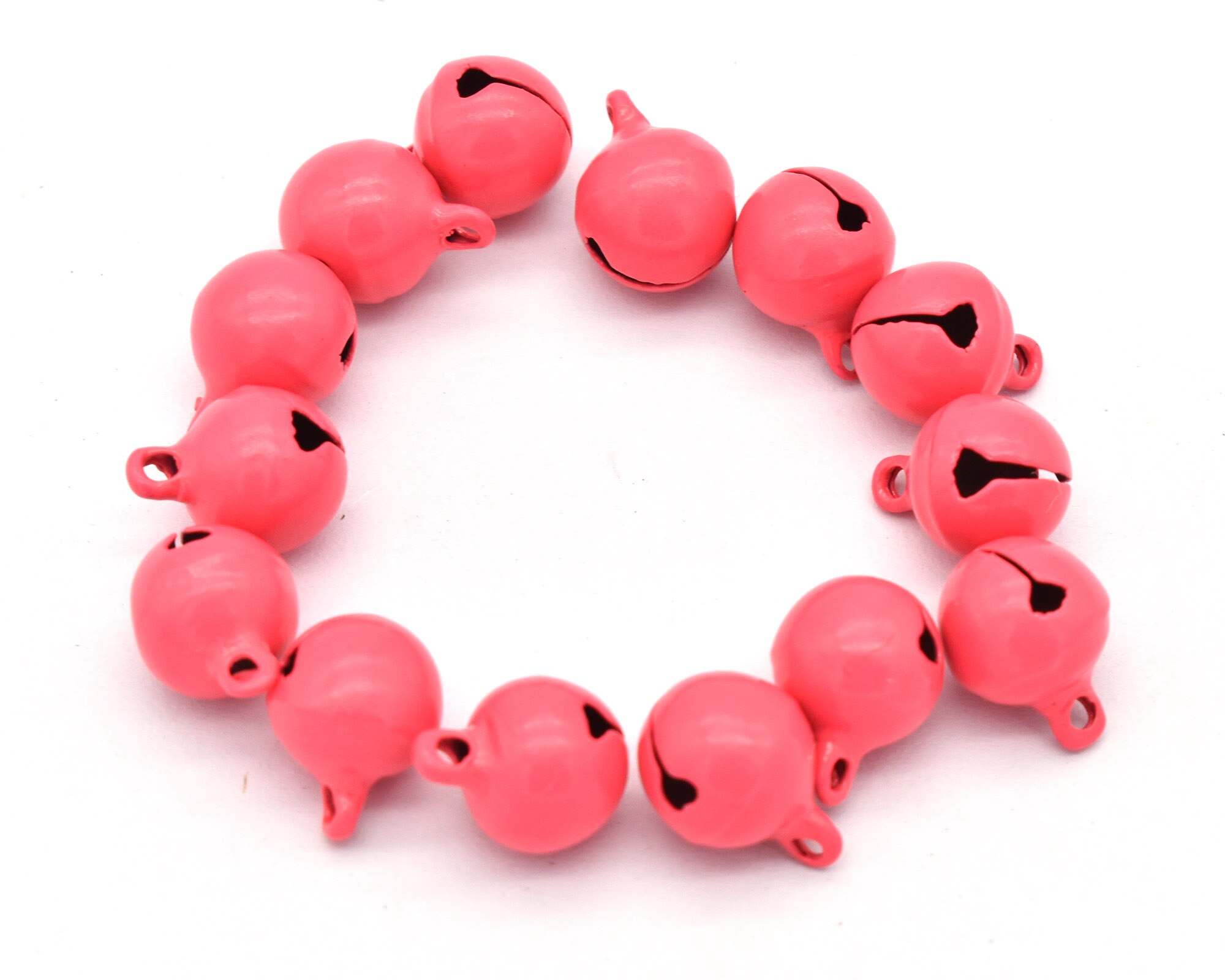 10mm Pink Tiny Jingle Bells Christmas Bells Jewelry Pet Collar Bell Charms Bells Bell Decoration