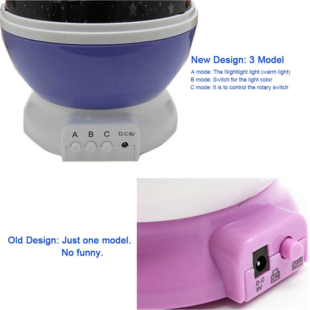 Xmas Rotating star projector usb Night Light Projector Starry Sky projector Star Master kids Night light Led Children projector