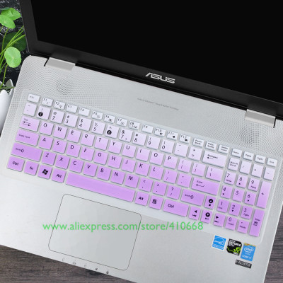 Laptop keyboard Cover Skin For Asus N76 N76V N76VB N76VJ N76VM N76VZ N750 A73 ZX70 GL702 K751 A751 FX71 Pro S V J L 17.3 inch: Gradual purple