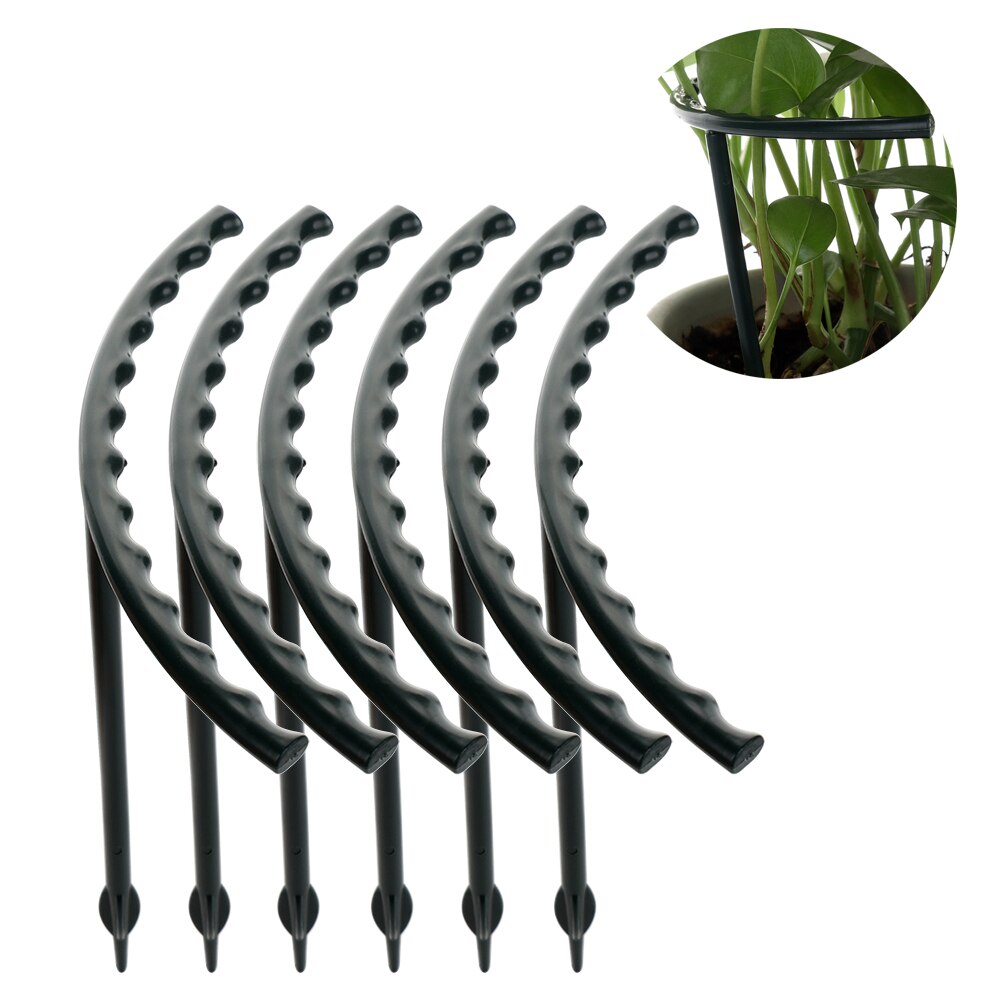 2 stk /6 stk buet diy plast plantestøtteramme pottebrakett hylle klatreblomst fast plante hage vinstokker feste