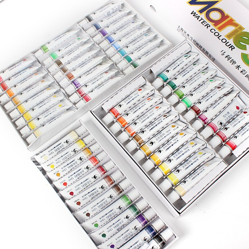 12/24/36 kleuren 12ml Aquarel Set Professionele Tekening Pigment voor Kunst Levert