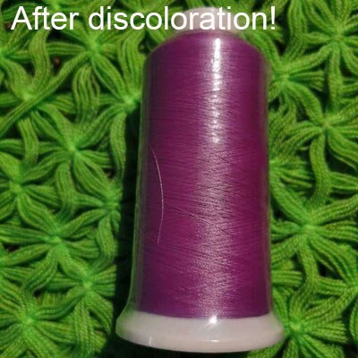2700 meters Color Changing Sewing Thread Photosensitive UV Yarn 150D/2 UV Color Changing Yarn Spot: KHUV09