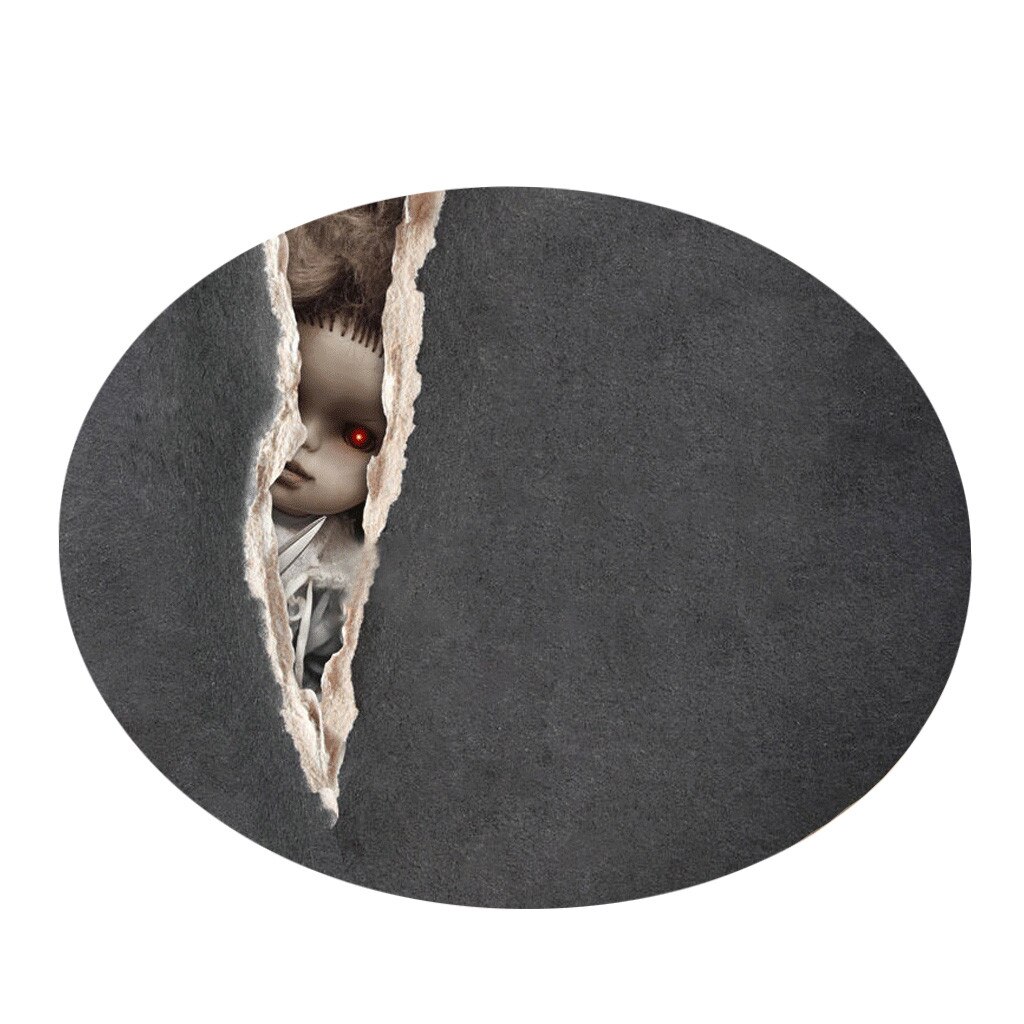 Tapijt Karpetten voor Slaapkamer Woonkamer Decor Ronde Tapijten Moderne Matten Halloween Decor Kinderkamer Tapijt Nachtkastje Tapijten: P