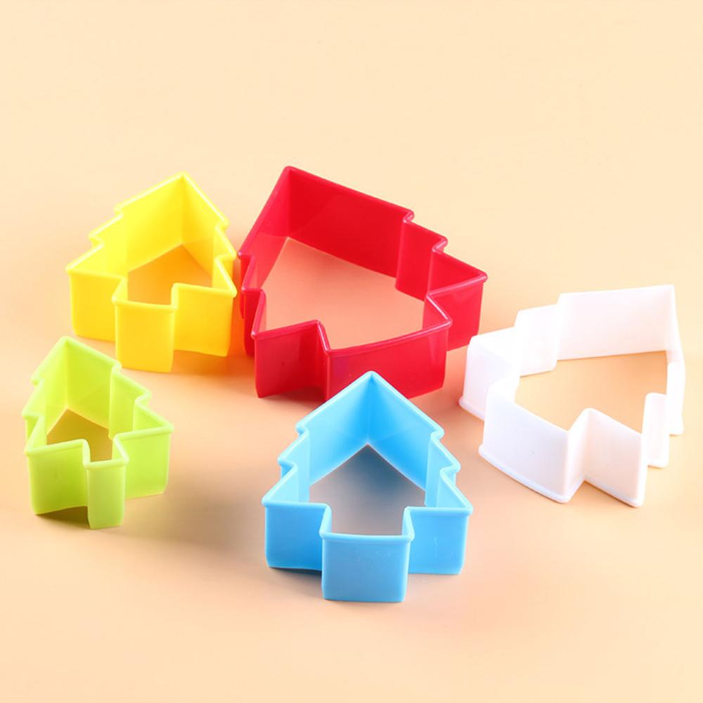 Colorful Child Baby Multi-shape Plastic Mold Cookie Biscuit Cutter Mould Pastry Maker Tools Randomly Sent 1 Set