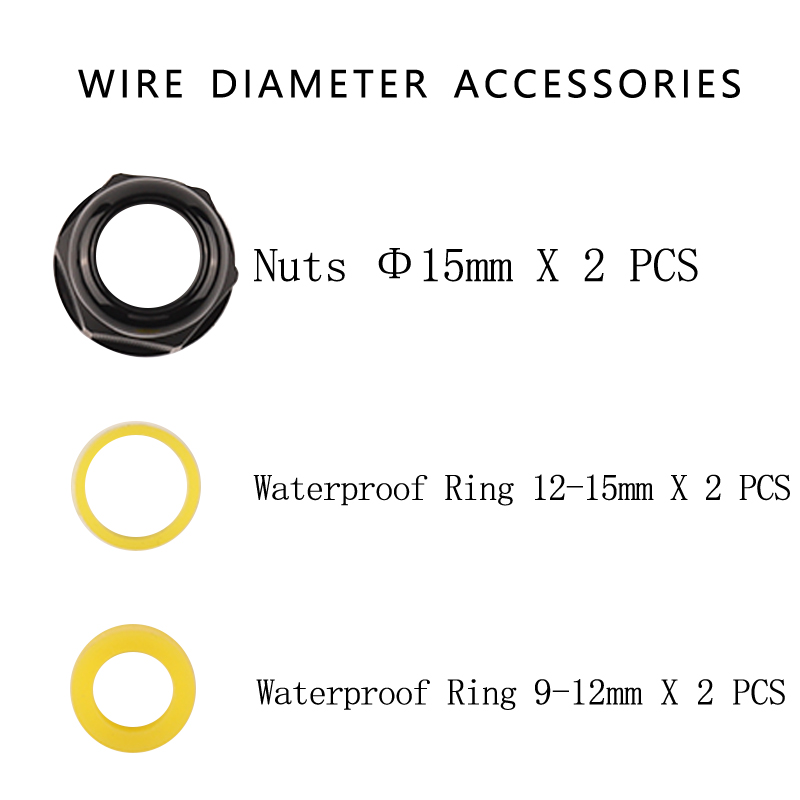 2 Way IP68 41A/450V External Waterproof Cable Electrical Junction Box With terminal for Outdoor Led Light Wiring Accessories