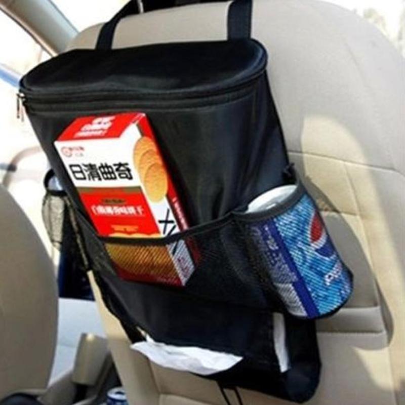 Zwarte Auto Auto Seat Terug Tas Organizer Holder Multi-Pocket Reizen Opslag Opknoping Zak Opslag Voertuig Rear Seat