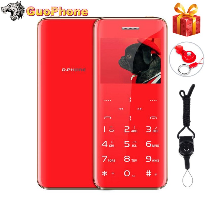 F2 Super Mini Plus Mobiele Telefoon 2.31 "Ultradunne Creditcard Metalen Body Bluetooth Mp3 Dual Sim-kaart Luxe Touch knop Mobiel