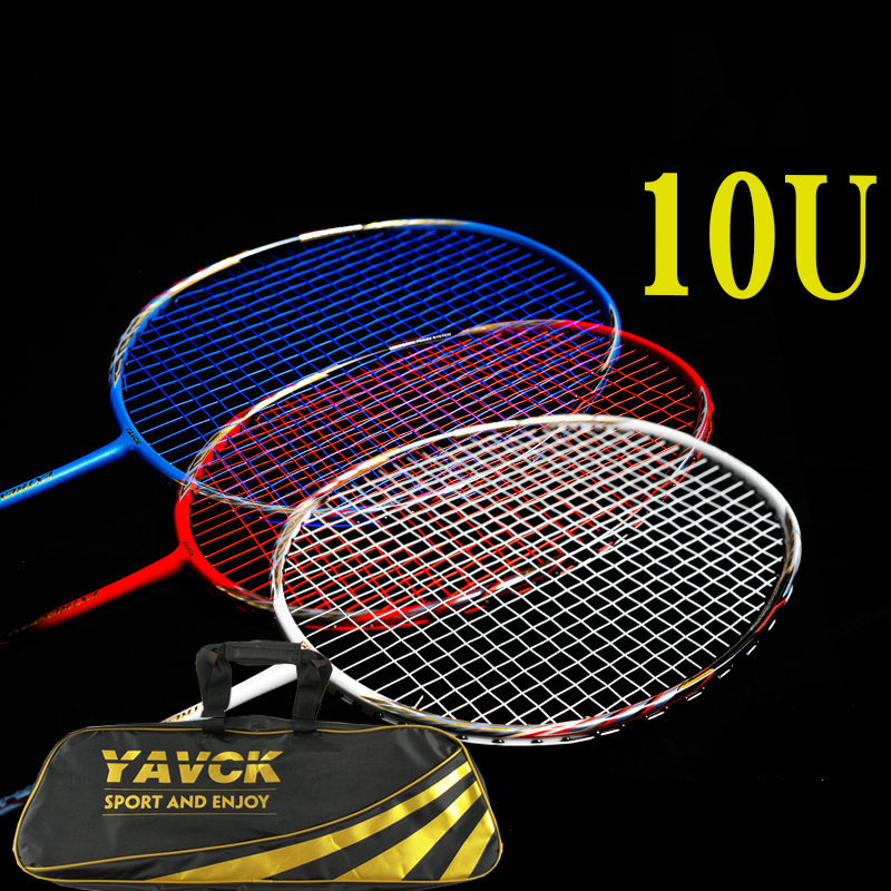 Badminton Racket Full Carbon 10U Men And Women Single Shot Competition Training Offensive Carbon Fiber Handle