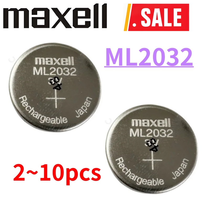 2-10PCS Original ML2032 Battery ml2032 ML 2032 Rechargeable Battery CR2032 CR 2032 DL2032 ECR2032