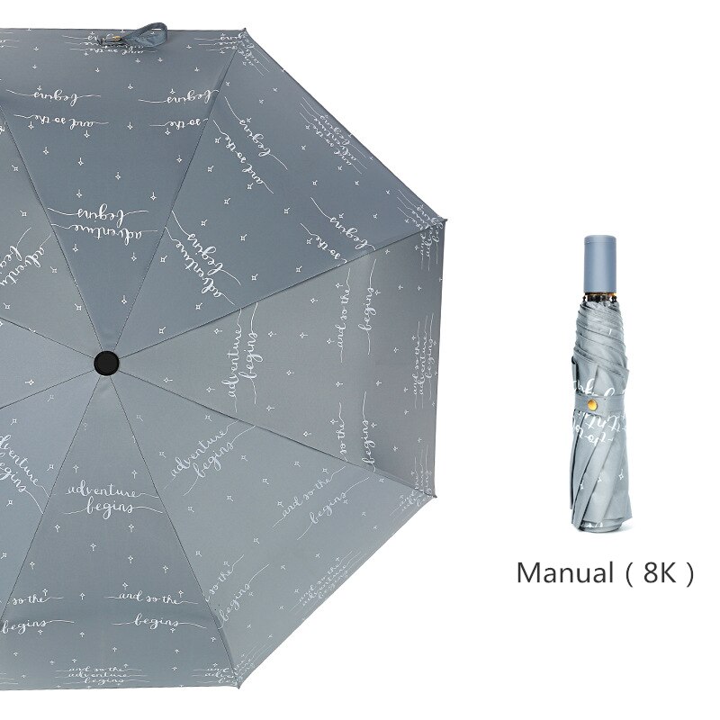 190T 10K Tragbare Frauen Formel Regenschirm Schwarzen Regenschirm Kleine Drei Falten Sonnenschutz Mathematik Dach Verhindern UV Regendicht Klapp regenschirm: E