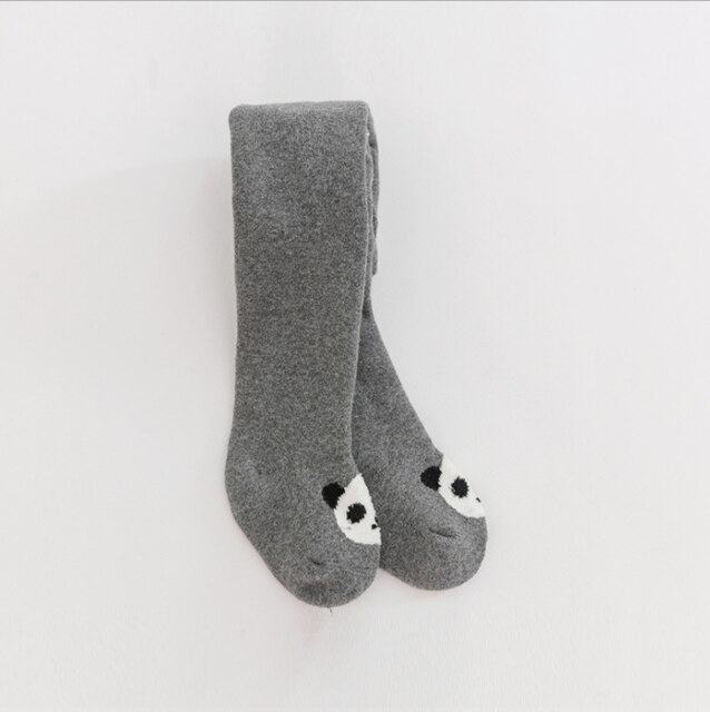 Collants chauds en coton pour bébés de 0 à 6 ans, couleur unie, collection automne hiver: Gris foncé / 4-6T