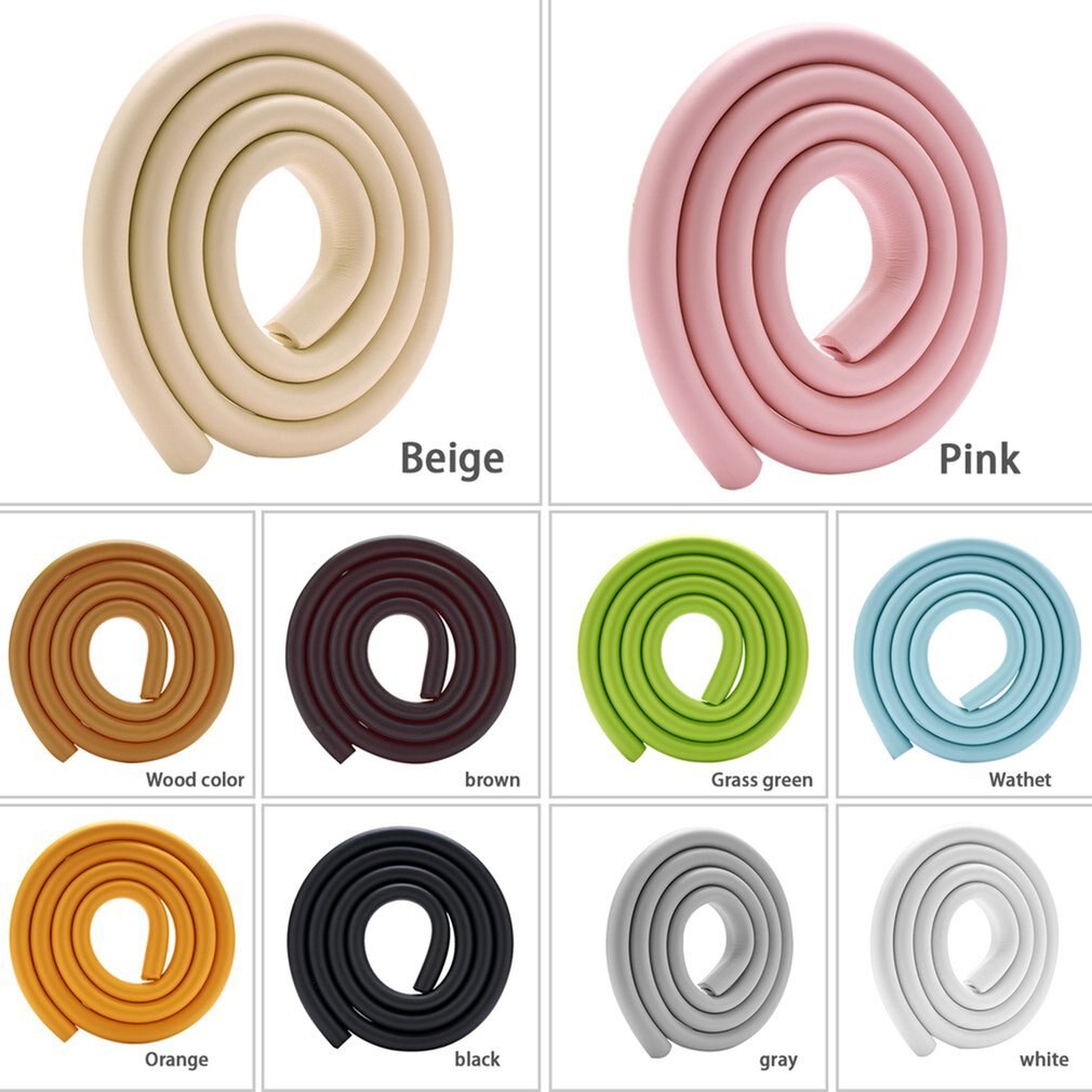 2M U Shape Extra Thick Furniture Table Edge Corner Protectors Desk Cover Protectors Foam Baby Safety Bumper Guard