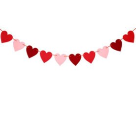 Valentinstags-Flagge Für Draußen – 71x101cm, Doppelseitig, Jute, Bauernhaus-Design